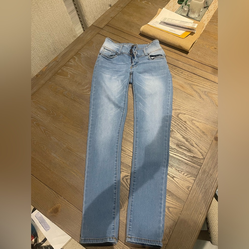 Light Blue Women's Slim Straight Jeans